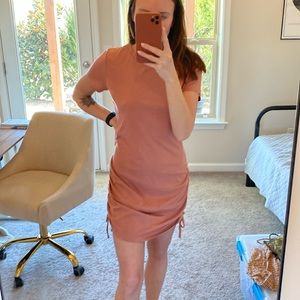 NWT side scrunch t shirt dress